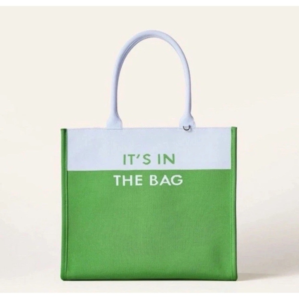 NEW Knit Tote kate spade ny x Target Green/light Blue It's in the Bag; In Hand!